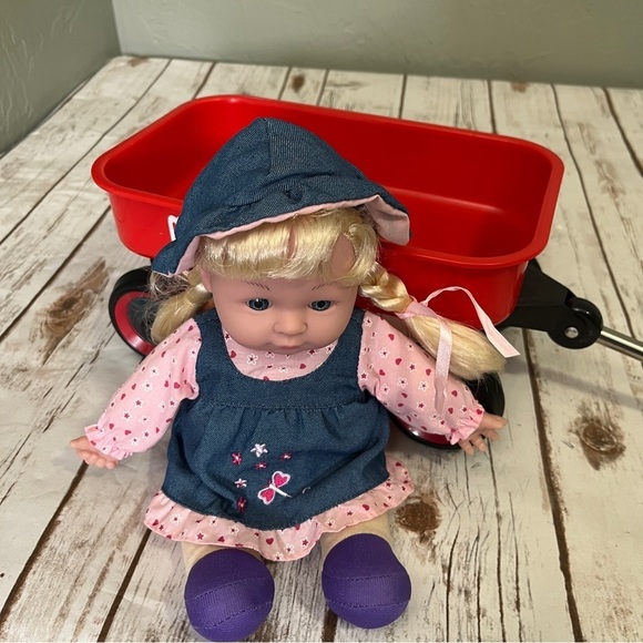 Doll and toy doll wagon - Picture 3 of 8